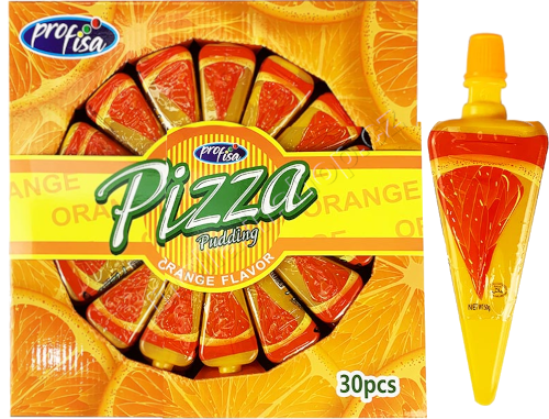 Želé PIZZA Orange 50g/30ks pudding Jelly Candy