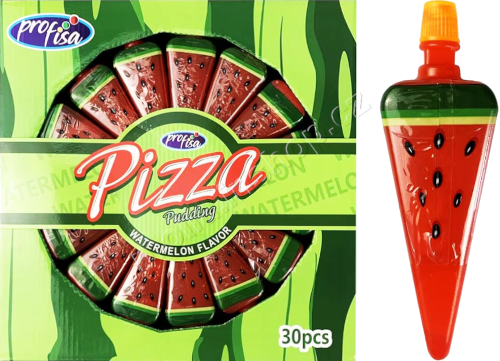 Želé PIZZA Watermelon 50g/30ks pudding Jelly Candy