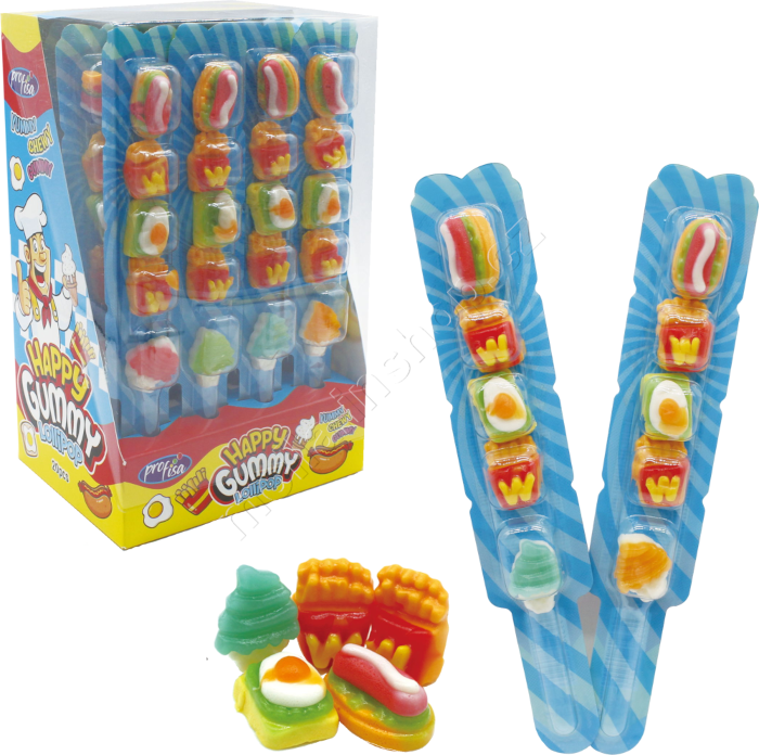 Želé Happy Gummy Lollipop 13g/20ks