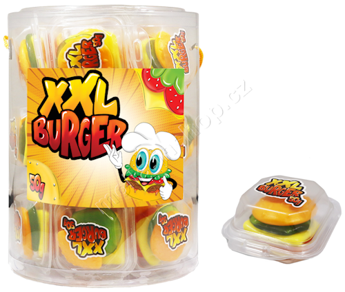 Želé XXL Burger 50g/20ks Hamburger  dóza