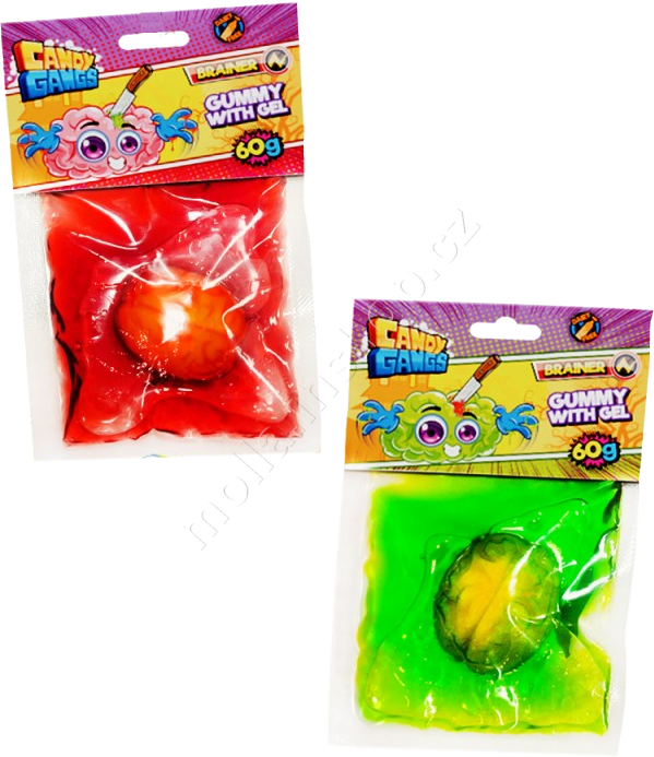 Želé Mozek v gelu 60g/18ks Candy Gangs Brainer