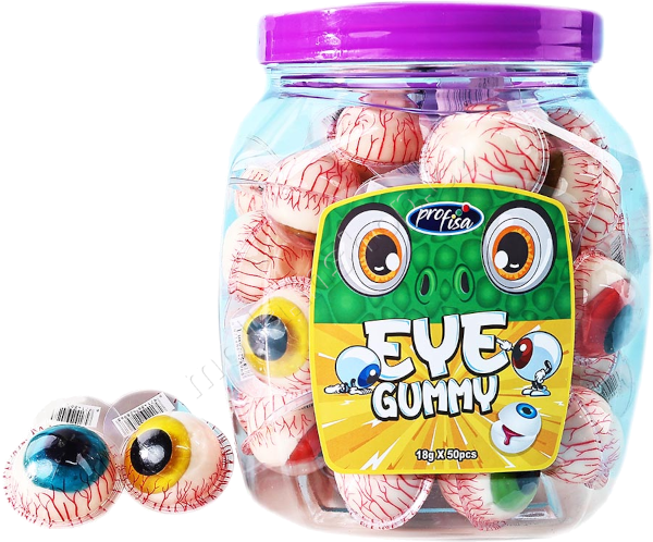 Želé oči  Eye Gummy in Jar  18g/50ks  XXL