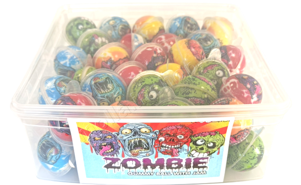 Želé Zombie dóza 18g/52ks Gummy Ball with Jam