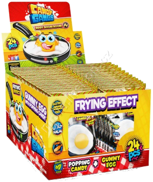 Želé Volské oko na pánvi 15g/24ks želé a práskací prášek CG vajíčko gummy egg - popping ca