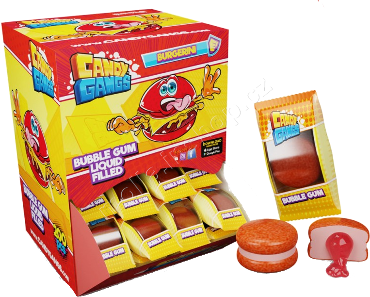 Žvýkačka Hamburger 4g/200ks Bubble gum With Jam