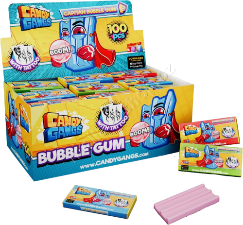 Žvýkačka Capitan CG 3,5g/100ks  s tetováním