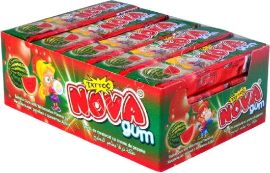 Žvýkačka NOVA meloun 18g/20ks Bubble gum