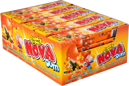 Žvýkačka NOVA tutti fruti 18g/20ks Bubble gum