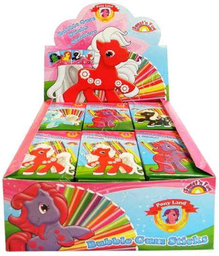 Žvýkačky PONYLAND v krabičce 28g/18ks s kartičkou