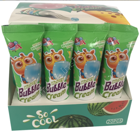 Žvýkačky v tubě meloun 22g/20ks watermeloun cream with gum