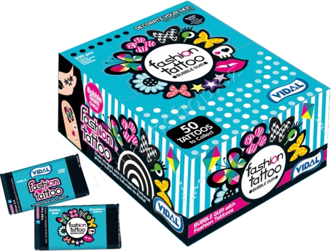 Žvýkačka Vidal Fashion Tatto 3,5g/200ks