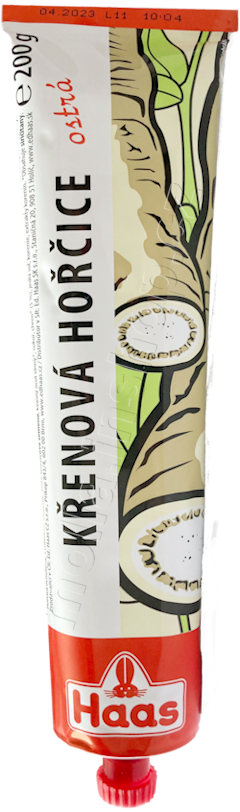 HAAS hořčice  křenová 200g/12ks
