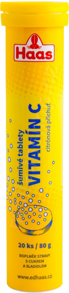 HAAS Šumivé tablety s vit. C 80g/12ks