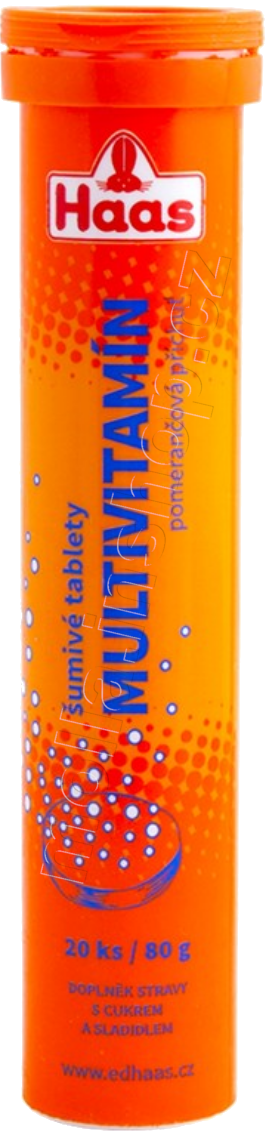 HAAS Šumivé tablety multivit. 80g/12ks