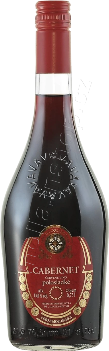 Cabernet  0,75l/12ks  červené polosladké víno