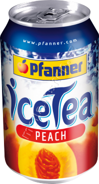 Pfanner IceTea broskev 0,33l/24ks plech