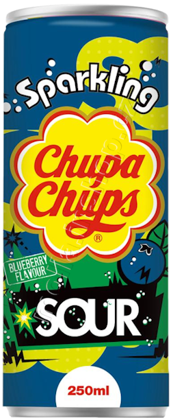 Ch.Ch. nápoj Sour Blueberry 250m/24ks Chupa Chups - kyselá borůvka
