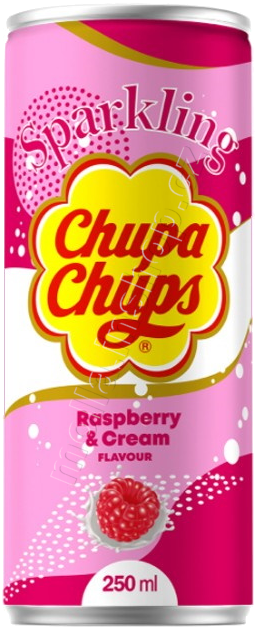 Ch.Ch. nápoj Raspberry 250m/24ks malina plech Chupa Chups