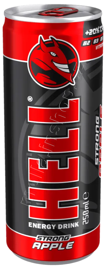 Hell Apple energy drink 250ml/24ks   plech