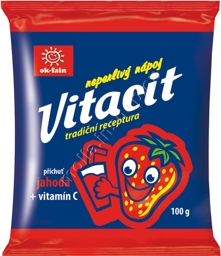 Vitacit Jahoda 100g/20ks  instantní nápoj