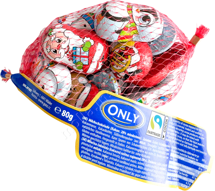 Směs figurek síťka 80g/24ks ONLY vánoce