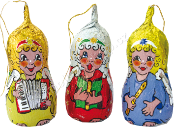 Dóza sněhulák a anděl 15g/25ks pochoutka vánoce