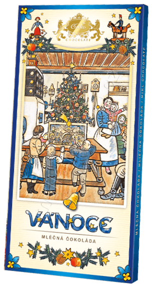 VH531 LADA ŠD T.č. mléčná Štědrý den vánoce 80g/15ks Lada Carla obdélník