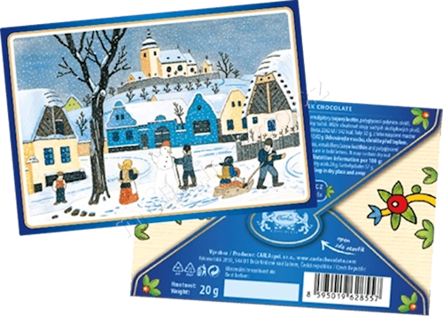 Vánoce LADA mléčná obálka 20g/15ks Carla