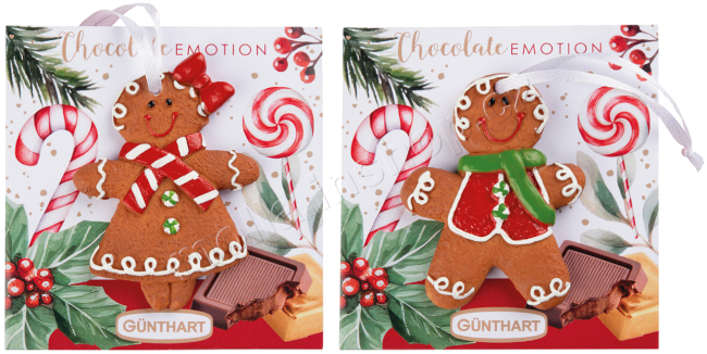 Čokodárek Perníček 38g/10ks plastová ozdoba Vánoce