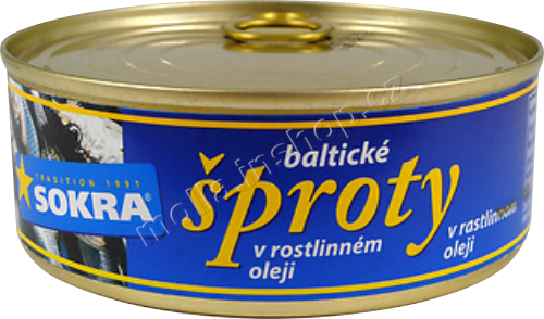 Baltické šproty v oleji 240g/24ks SOKRA