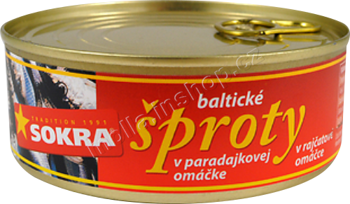 Baltické šproty v tomatě 240g/24ks SOKRA