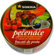 Pečenáče z uzených ryb v tomatě 240g/24ks EO