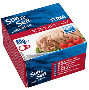 Tuňák v rajčatové omáčce 80g/48ks