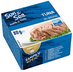 Tuňák ve vlastní šťávě 80g/48ks
