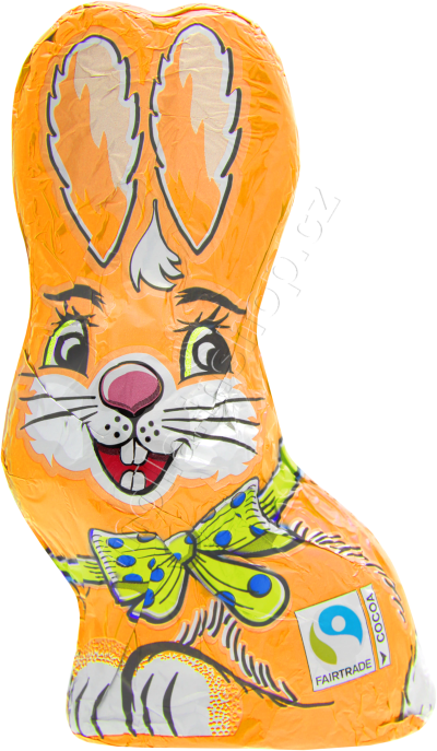 Zajíc sedící oranžový 60g/15ks 