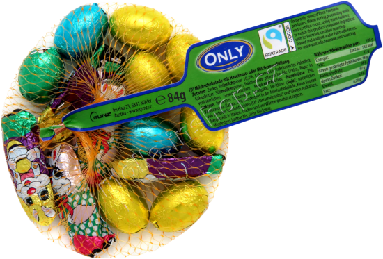 Síťka zajíček+vajíčka 84g/26ks ONLY  mix krém