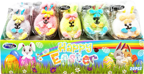 Velik.líz. P3 Zajíc s mašlí 15g/20ks Marshmallow  