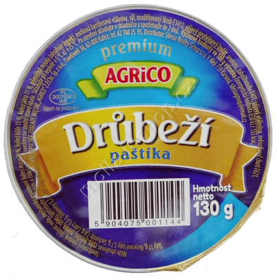 Agrico Drůbeží paštika 130g/12ks