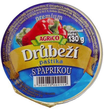 Agrico Drůbeží paštika s paprikou 130g/12ks