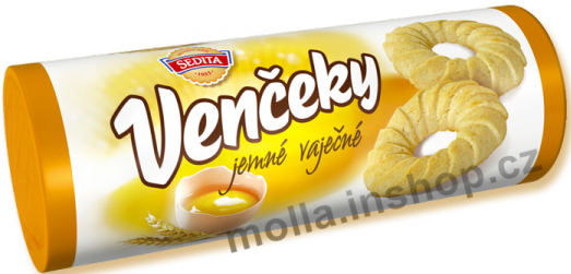 Věnečky vanilkové 100g/18ks  SEDITA