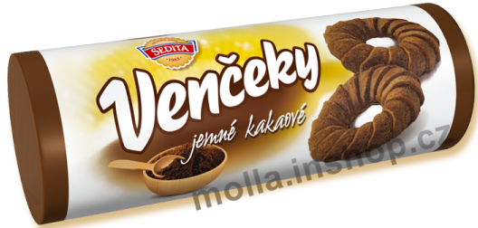 Věnečky kakaové 100g/18ks  SEDITA