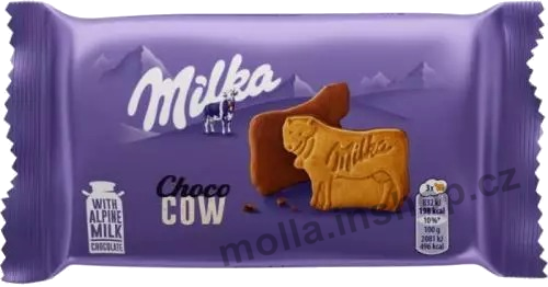 MILKA Choco Cow 40g/24ks polomáčená sušenka