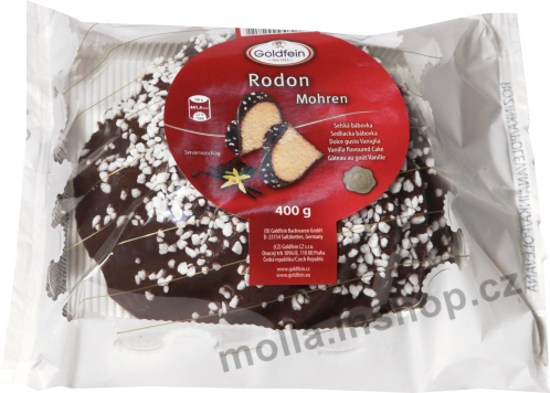 Bábovka polévaná čoko 400g/6ks Goldfein 