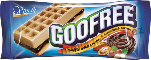 Goofree kakaovo-oříškové 50g/12ks  vafle
