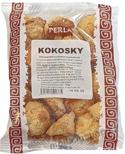 Kokosky 130g/25ks ZETÍK/PERLA přirozeně bezlepkové 