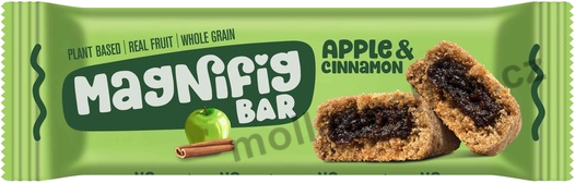 Magnifig bar Jablko-skořice 50g/12ks trvanlivé pečivo  fíková náplň s příchutí