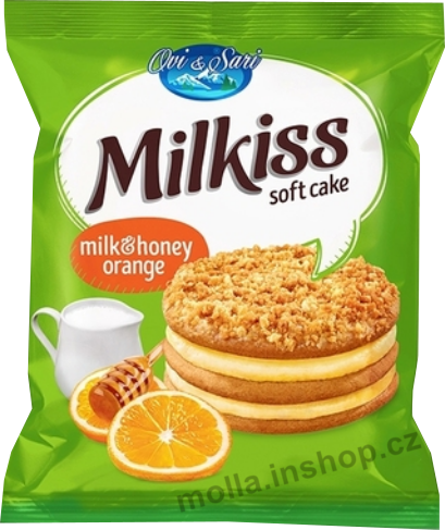 Milkiss pomerančový Medový dortík 42g/18ks zelený