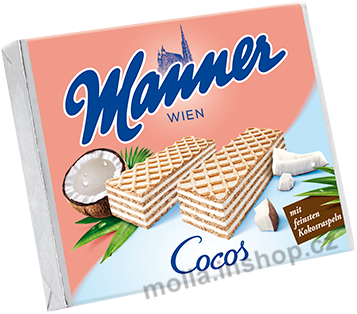 Manner oplatky Kokosové 75g/12ks
