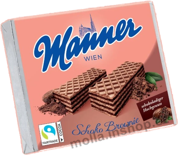 Manner oplatky Brownie 75g/12ks