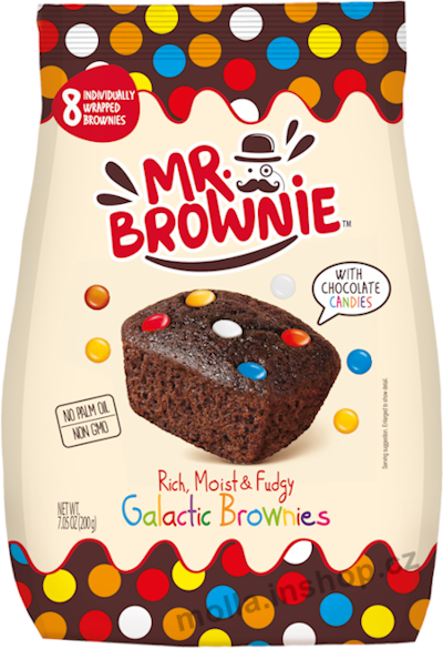 Mr.Brownie lentilky 200g/12ks sáček